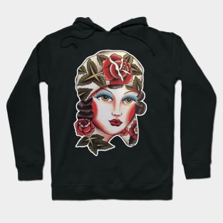 Lady Rosie Tattoo Design Hoodie